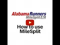 How to use MILESPLIT