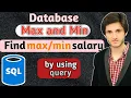 14 - Max and min in SQL Server to fine Maximun and Minimul salary Database course