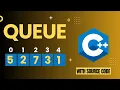 Queue Data Structure in C Complete C Project with source code