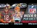 NFL Week 9 Predictions and Pick Em I Picks for every game in the NFL of Week 9