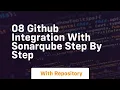 08 github integration with sonarqube step by step