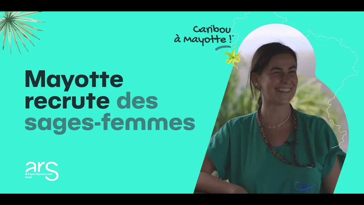 Hippolyte — Mayotte Recruits Midwives: Opportunities and Benefits (YouTube video ad)