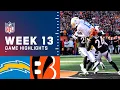 Chargers vs Bengals Week 13 Highlights NFL 2021