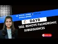 1332 Remove Palindromic Subsequences
