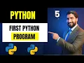 First Python Program Hello World in Python Print Function Explained Hindi