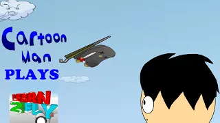 Cartoon Man Plays Learn 2 Fly