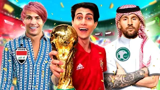 كأس العالم ولكن كل منتخب عربي معاة لاعب خارق 