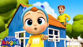 Daddy Builds a BIG Treehouse! 🔨🌳 |  Little Angel Full Episode | Adventure Time: Learn & Explore