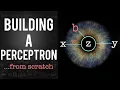 Building a Perceptron From SCRATCH no frameworks only math and python - The Origins of AI
