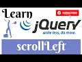 jQuery Lecture - 30 scrollLeft Method Tutorial in Hindi Urdu