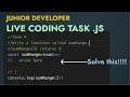 JavaScript Coding Interview for Junior Developer