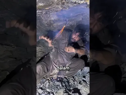 Cara Penambang Menembus Batu Keras