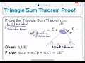 Proof of the Triangle Sum Theorem