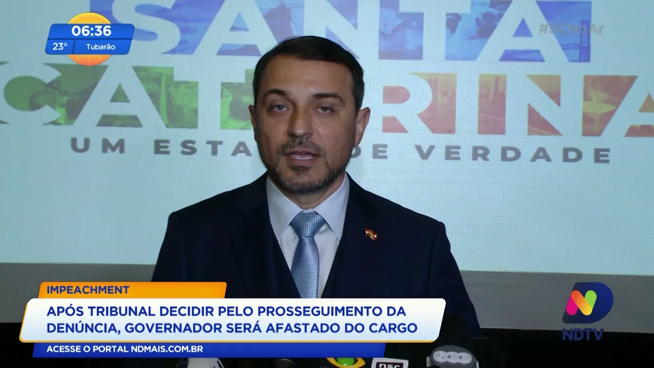 Impeachment: após tribunal decidir pelo prosseguimento da denúncia, governador Moisés será afastado