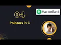 04 Pointers in C HackerRank Problem Solution Bangla C Programming Language