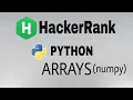 Arrays Hackerrank Python Solution English Explanation
