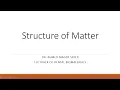 01 Structure Of Matter Dental Biomaterials