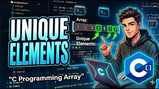 Program to Print all the Unique Elements in an array in C C-programmming array Example