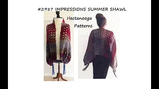 IMPRESSIONS SUMMER CROCHET SHAWL   #2987