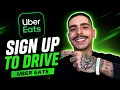 HOW TO SIGN UP TO DRIVE FOR UBER EATS STEP-BY-STEP GUIDE 2026