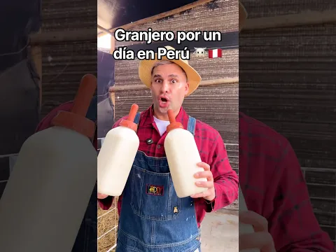 Cumpliendo el RETO de ser Granjero por un día EN PERÚ!! 🐮🇵🇪✨ #peru  #shorts #viral