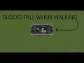 How to make blocks fall when you walk on them Minecraft BEDROCK