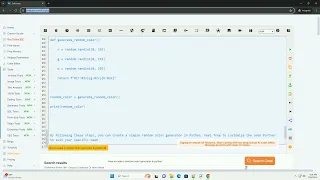 How to make a random color generator in python