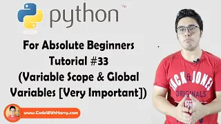 Scope Global Variables and Global Keyword Python Tutorials For Absolute Beginners In Hindi
