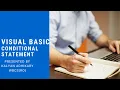 Conditional Statement in VB