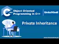 Private Inheritance in C Object Oriented Programming in