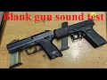 Blank gun vs live gun sound comparison