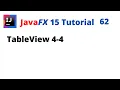 JavaFX 15 Tutorial 62 - TableView 4-4