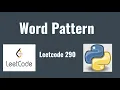 Leetcode 290 Word Pattern