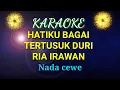 Download Lagu HATIKU BAGAI TERTUSUK DURI. KARAOKE. RIA IRAWAN. Nada cewe.