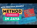 Java Method Overriding in java Runtime Polymorphism Part 1