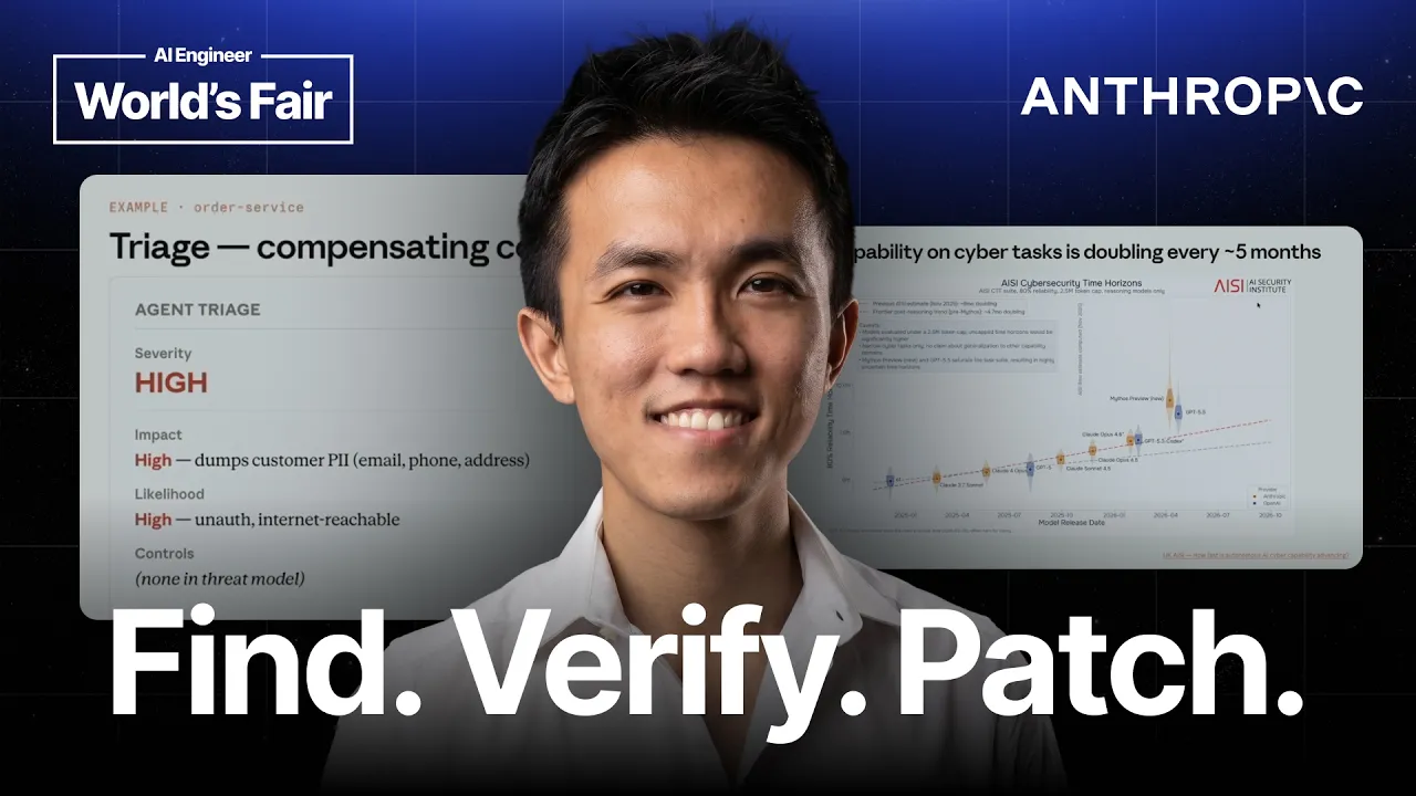 Using LLMs to Secure Source Code — Eugene Yan, Anthropic: video thumbnail