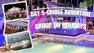 Day 5 with Group On Holidays in the most luxurious Singapore Cruise 🤩🤑#viral #vlog #video