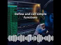 Define and call simple functions CyberSecurity DevSecOps Expert Develop PenTest and
