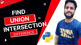 Python program to find union intersection and difference of sets