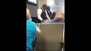 Delta Airlines gate agents having church