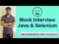 Mock Interview Java and Selenium - By Kiran Sir-JAVA By Kiran Pune