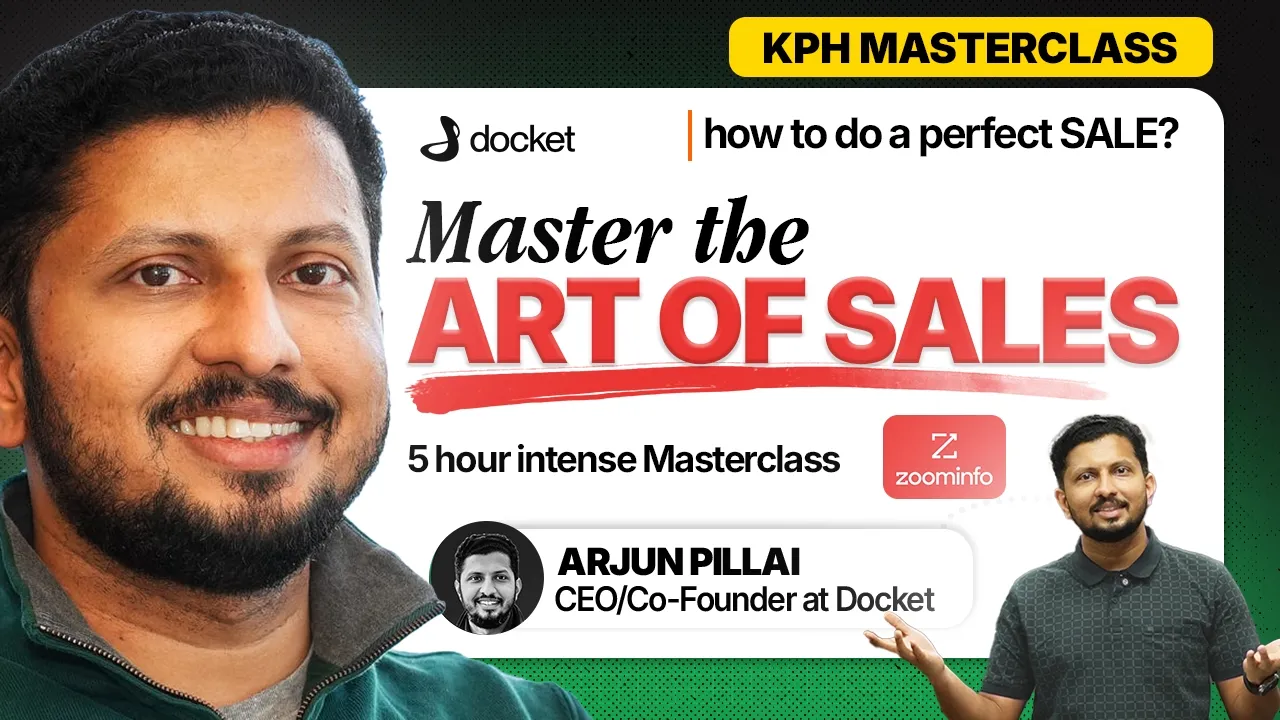 Clients-നെ കണ്ടുപിടിക്കാൻ ഈ ഒരു Method മതി | B2B SaaS Sales | Arjun Pillai | KPH Masterclass