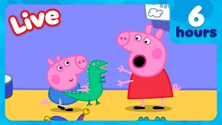 🔴 LIVE: FULL EPISODES George's Adventures! 🐷🦖 Peppa Pig | 12 HOURS OF HD CARTOONS