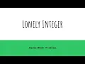 Lonely Integer HackerRank Solution