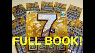 Scratching Full Book of 30 7 s CA Scratcher California Lotto Lucky Number 7 CaliforniaLottery