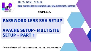 DevOps on AWS Password less SSH setup Apache setup - MultiSite setup