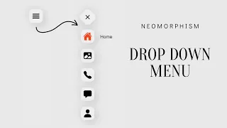 Dropdown Menu With Neomorphism