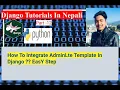 How To Integrate AdminLte Template in Django Django Tutorial Series In Nepali By Dinesh Kc