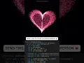 I Coded a Heart With 35 000 Particles JavaScript CSS HTML