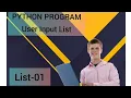 WAP to make a user input list Python List-01